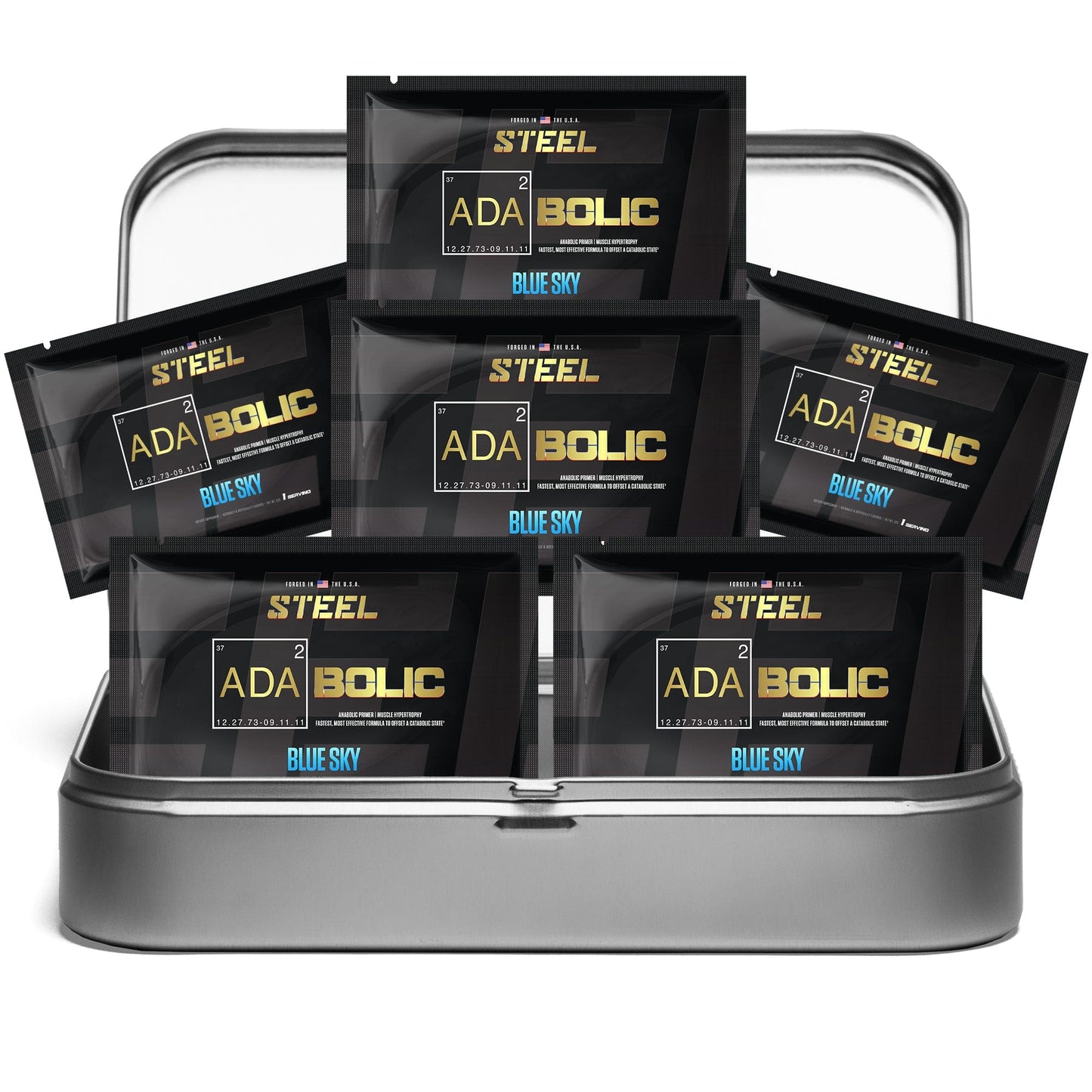Steel Supplements Sample Blue Sky / Travel Kit (6 sample packets) ADABOLIC Sample packets