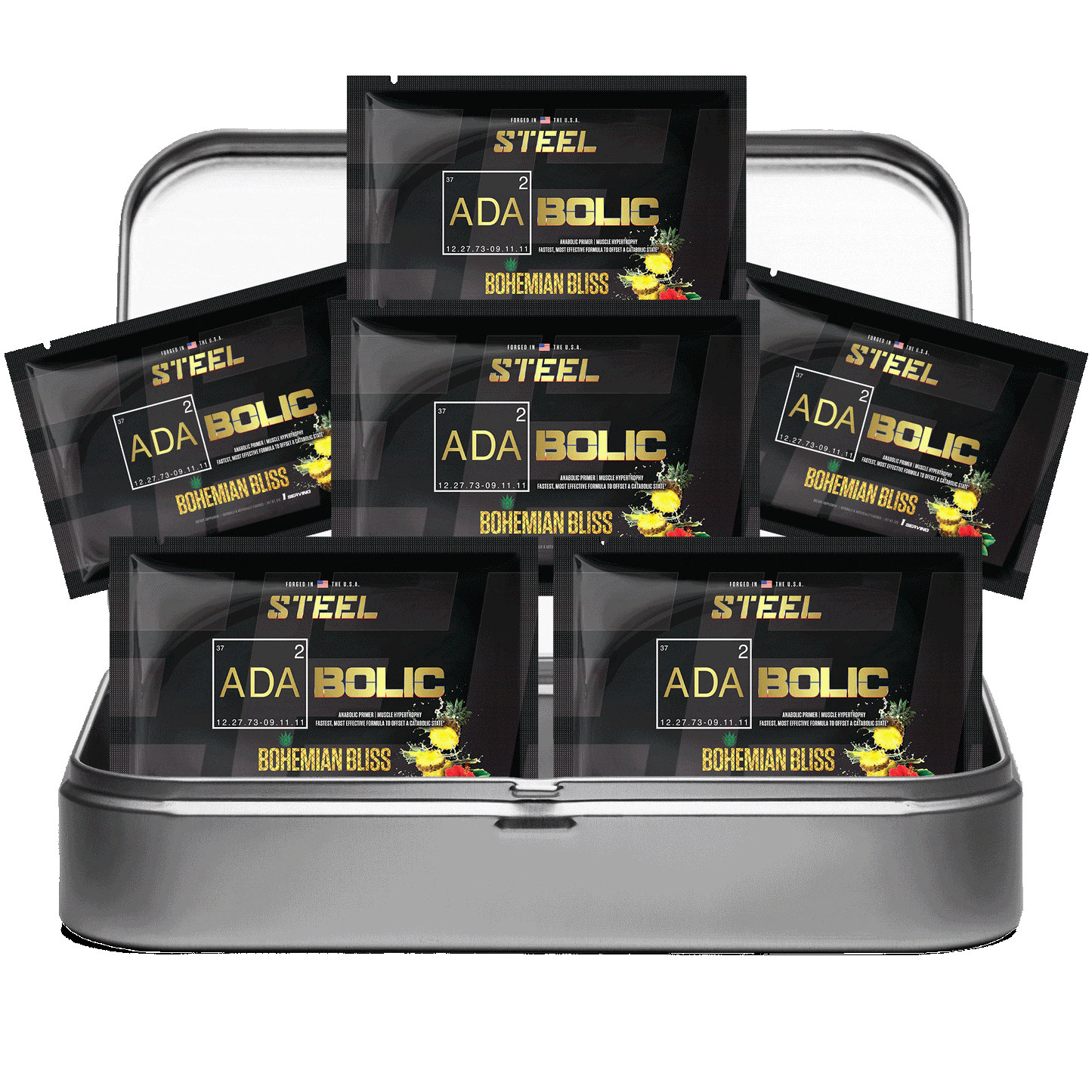 Steel Supplements Sample Bohemian Bliss / Travel Kit (6 sample packets) ADABOLIC Sample packets