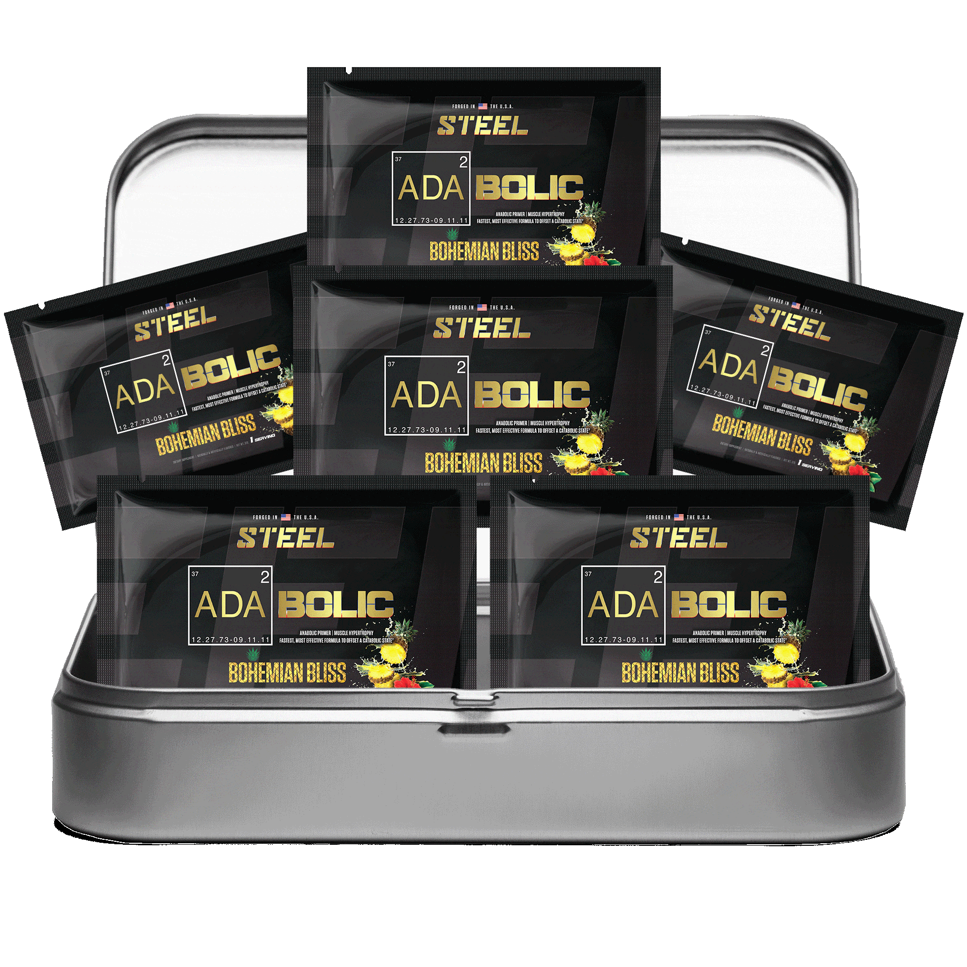 Steel Supplements Sample Bohemian Bliss / Travel Kit (6 sample packets) ADABOLIC Sample packets