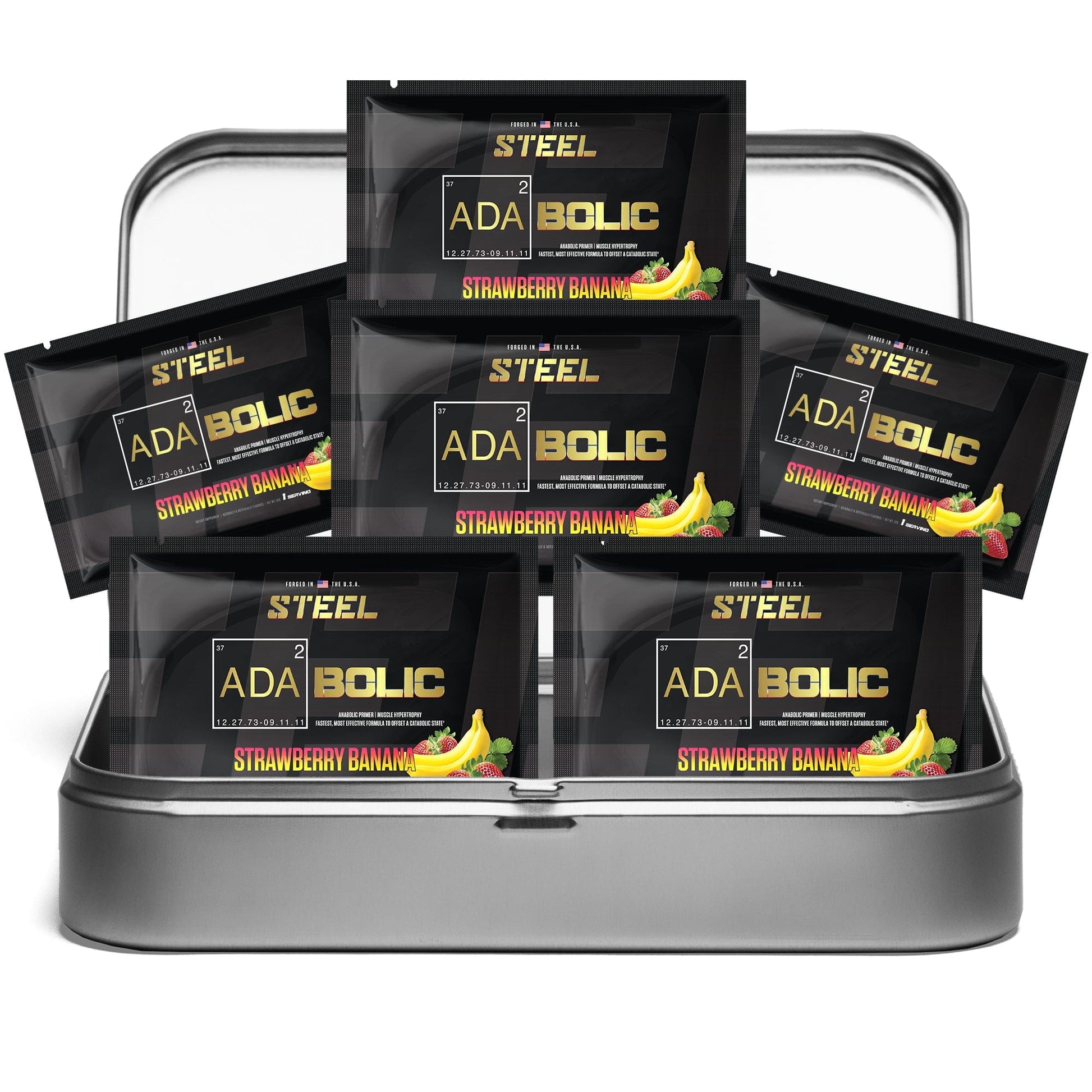 Steel Supplements Sample Strawberry Banana / Travel Kit (6 sample packets) ADABOLIC Sample packets