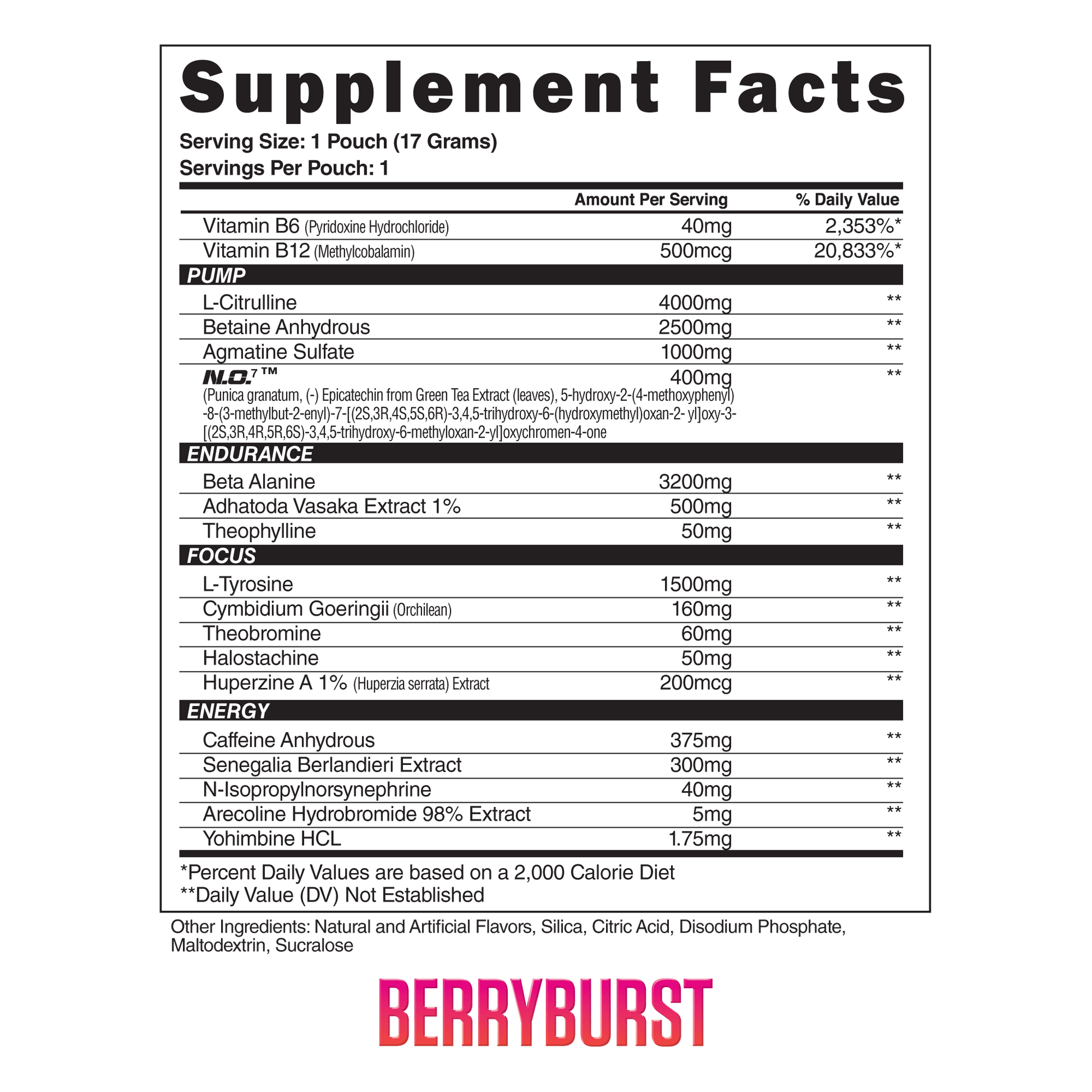 Steel Supplements Sample Amped-AF Sample Packets