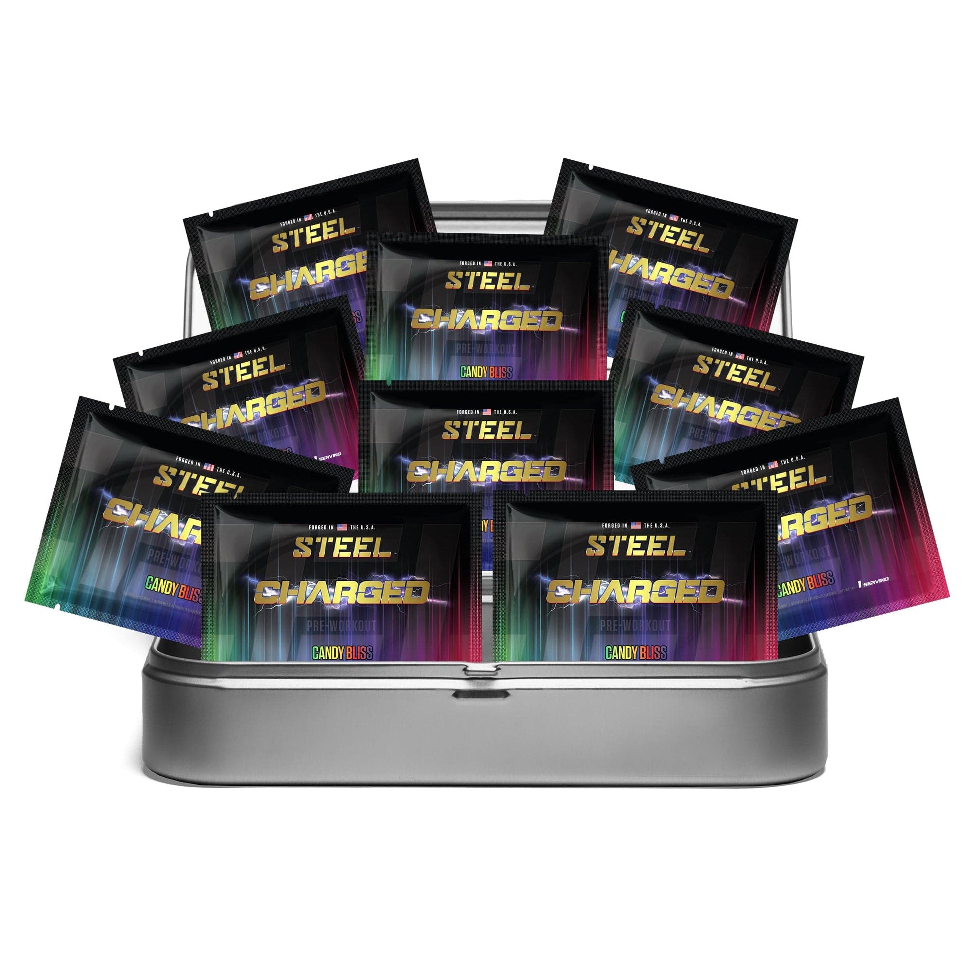Steel Supplements Sample Candy Bliss / Travel Kit (10 Sample Packets) Charged-AF Sample Packets