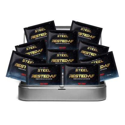 The Steel Supplements Sample Travel Kit (10 Samples Packets) / Fruit Punch RESTED-AF Sample Packets