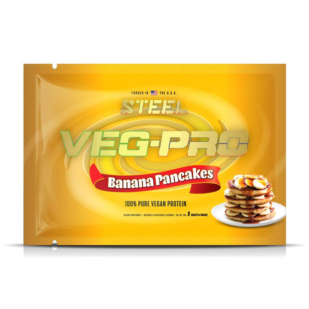 The Steel Supplements Sample Banana Pancakes / 1 Serving Veg-Pro Sample Packets