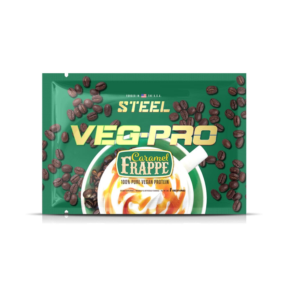 The Steel Supplements Sample Caramel Frappe / 1 Serving Veg-Pro Sample Packets