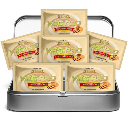 The Steel Supplements Sample Snickerdoodle / Travel Kit (6 Samples) Veg-Pro Sample Packets