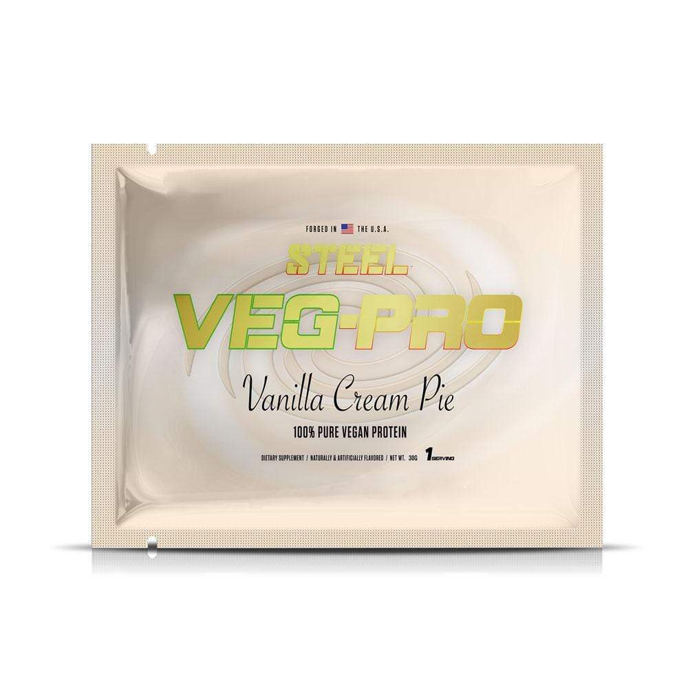 The Steel Supplements Sample Vanilla Cream Pie / 1 Serving Veg-Pro Sample Packets